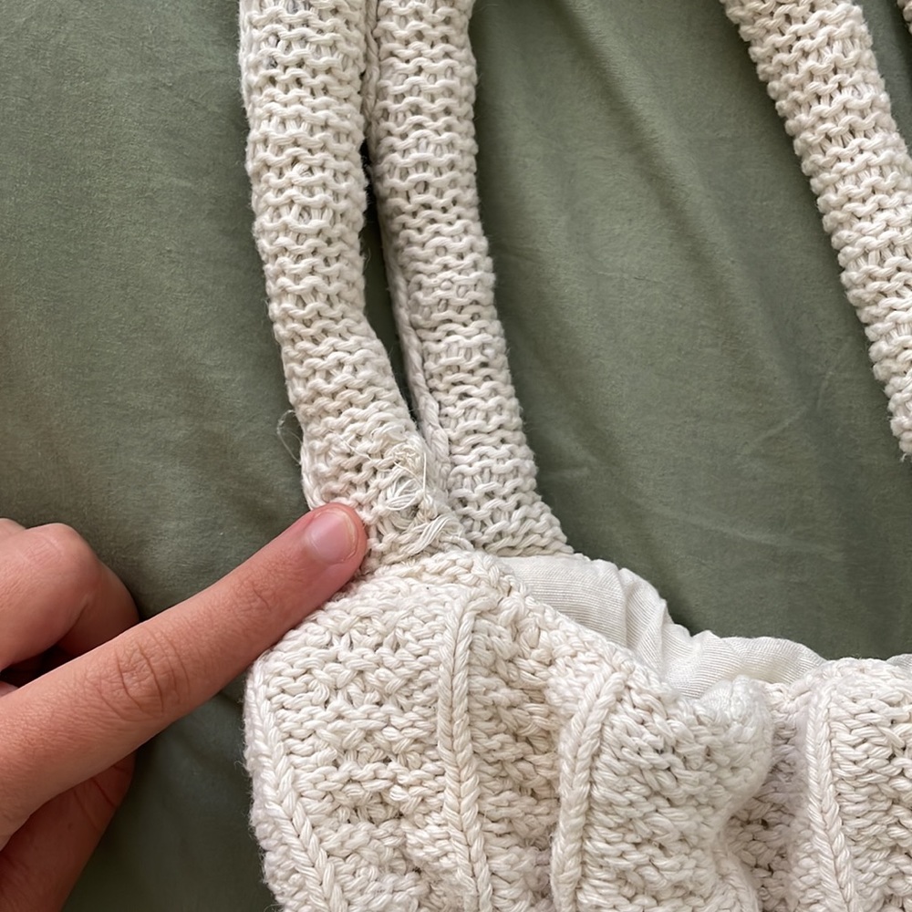 Vintage crochet mini shoulder bag / handbag - Picture 5 of 5